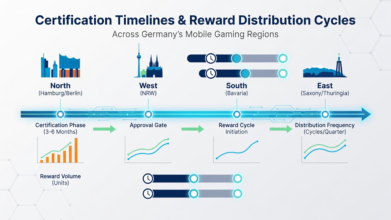 Mobile Gaming-Regionen und Zertifizierungseinflüsse auf Belohnungsverteilung
